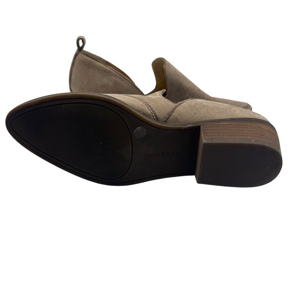 Lucky Brand Womens  Size 8.5 M Tan Suede Mahzan Slip-On Shoes - Picture 5 of 8